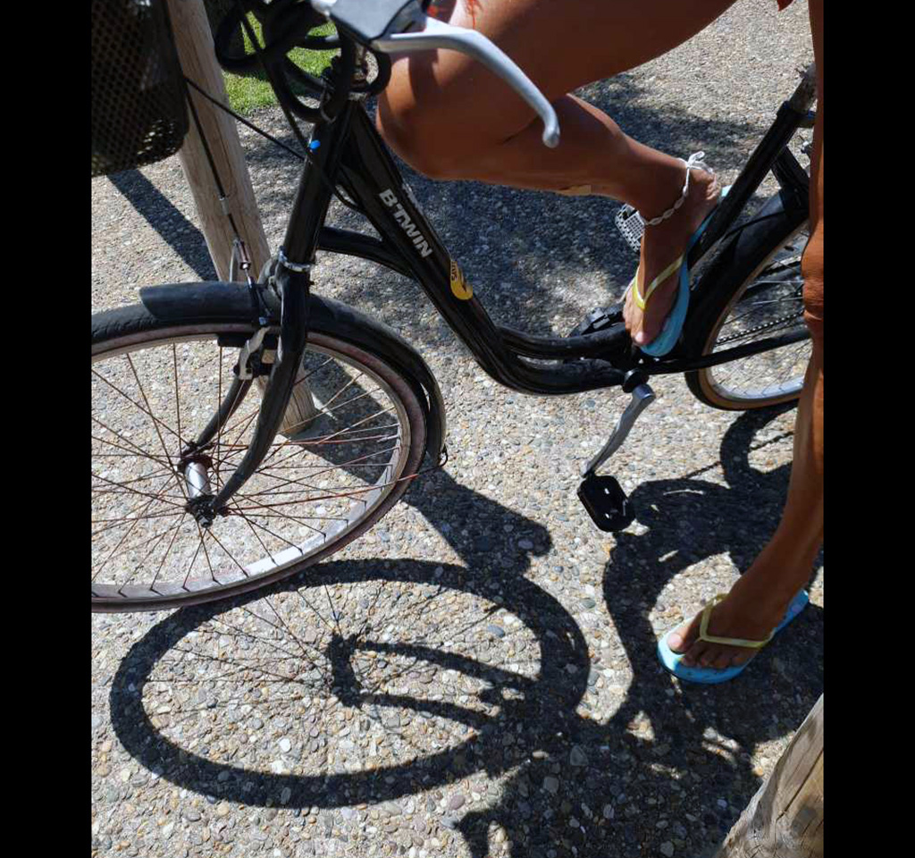 Bicicleta de playa a ruedas Checkin Anglet, Francia